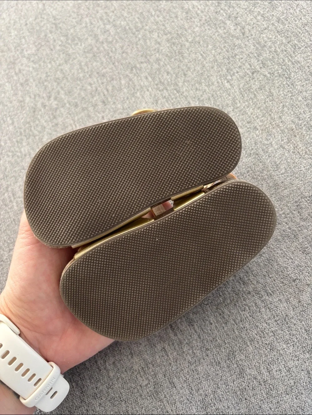 Old Navy Gold Metallic Double-Buckle Toddler Sandals